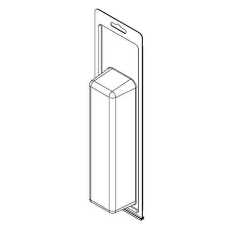 Visipak Thermoform-CLAMSHELL-#-11.800-3.450-7.688-1.802-1.600-0.025-CLEAR-STOCK 594TFM